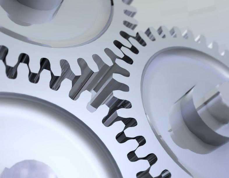 Three interlocking Gears
