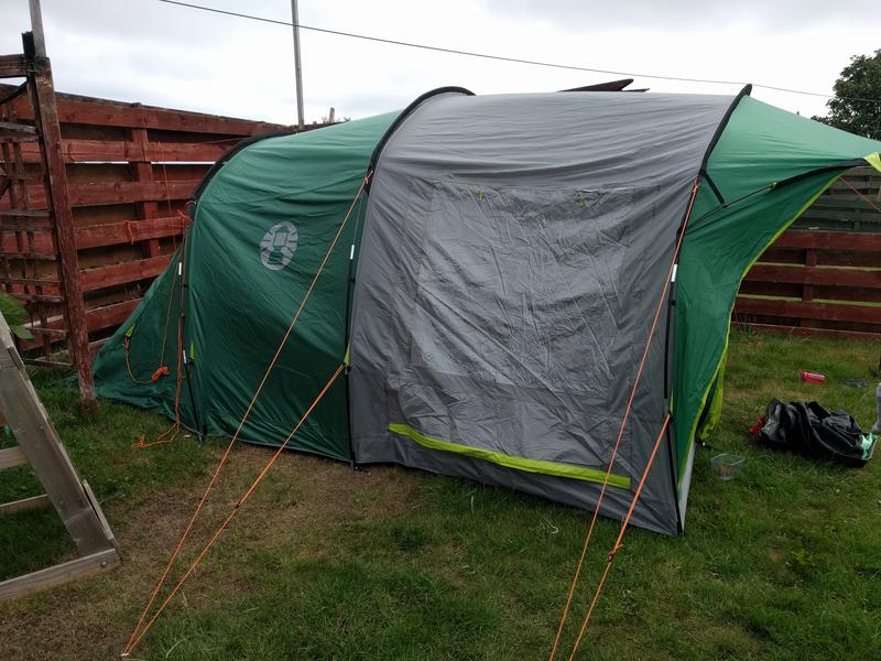 Outside view of the tent